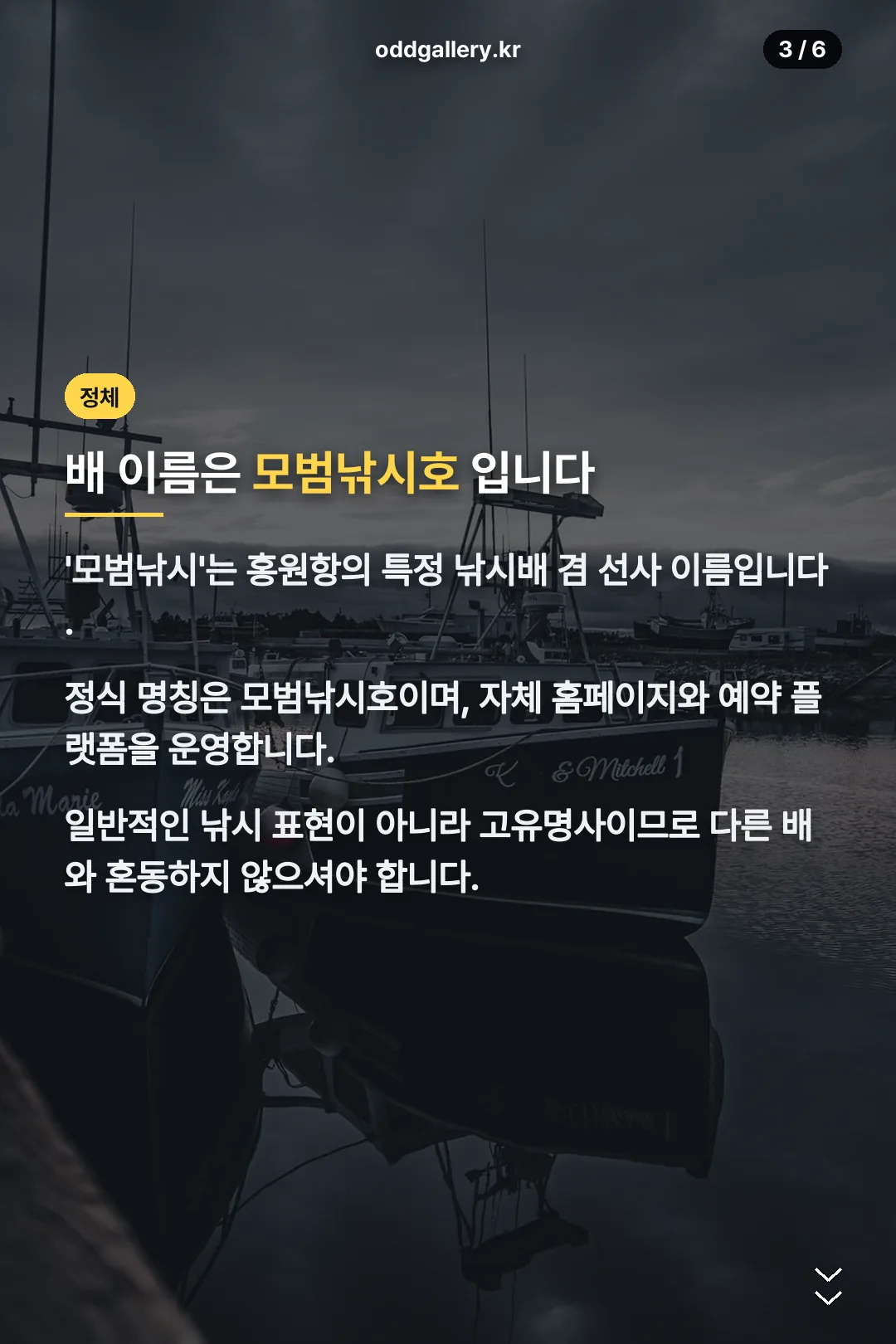 모범낚시호 정체