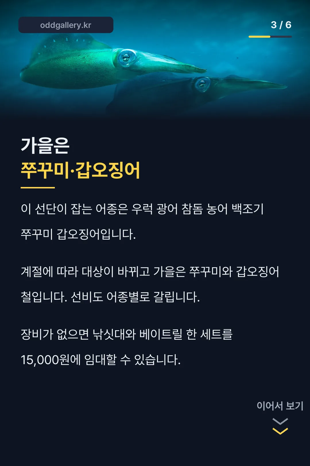 가을 대상 어종