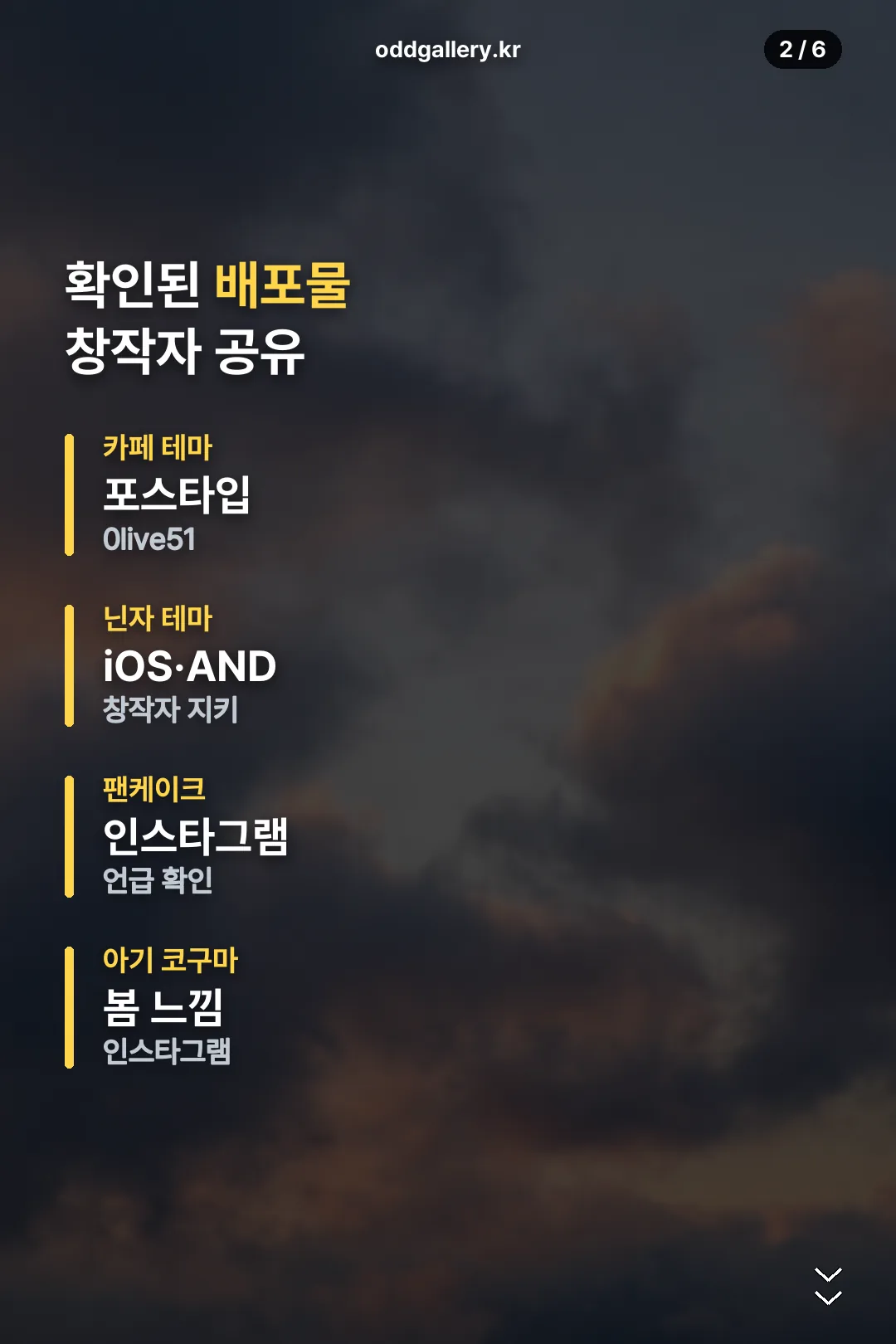 확인된 배포물 종류